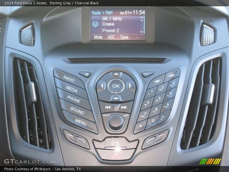 Sterling Gray / Charcoal Black 2014 Ford Focus S Sedan