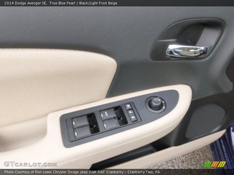 True Blue Pearl / Black/Light Frost Beige 2014 Dodge Avenger SE