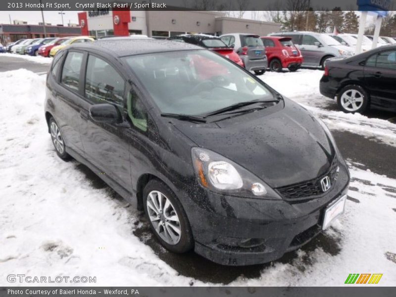 Crystal Black Pearl / Sport Black 2013 Honda Fit Sport