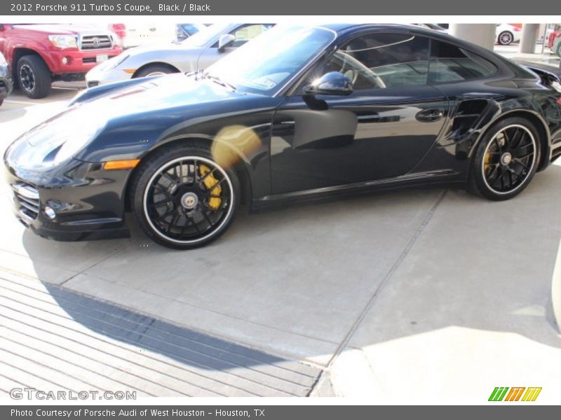 Black / Black 2012 Porsche 911 Turbo S Coupe
