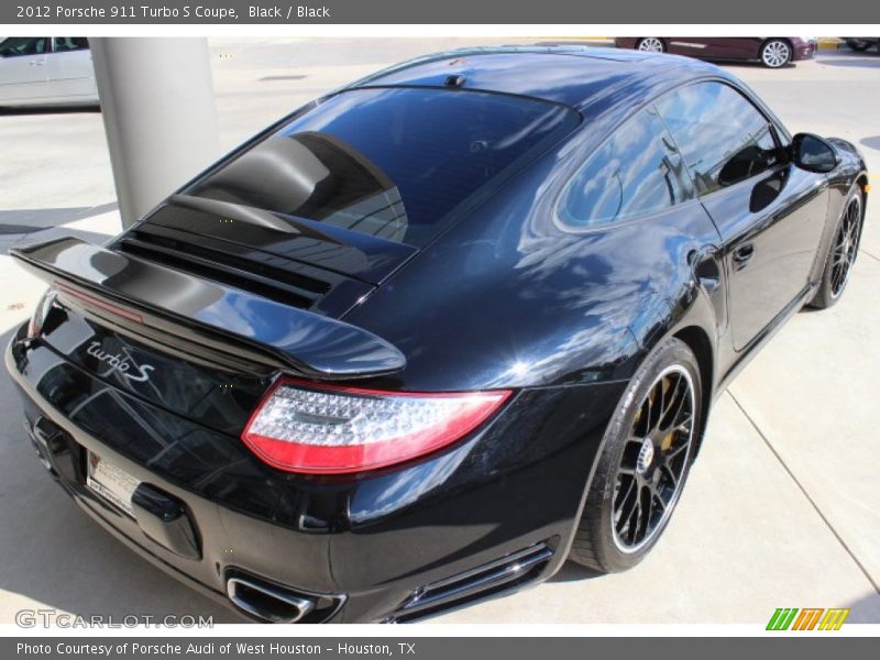 Black / Black 2012 Porsche 911 Turbo S Coupe