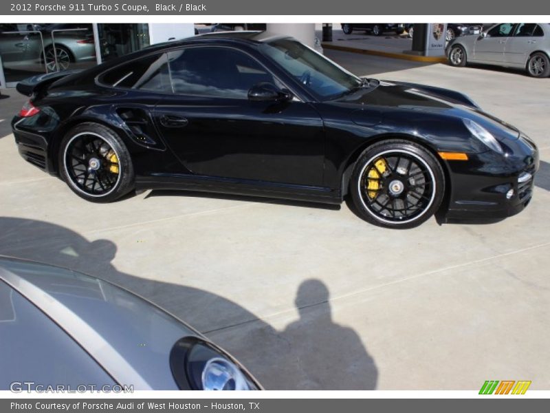 Black / Black 2012 Porsche 911 Turbo S Coupe