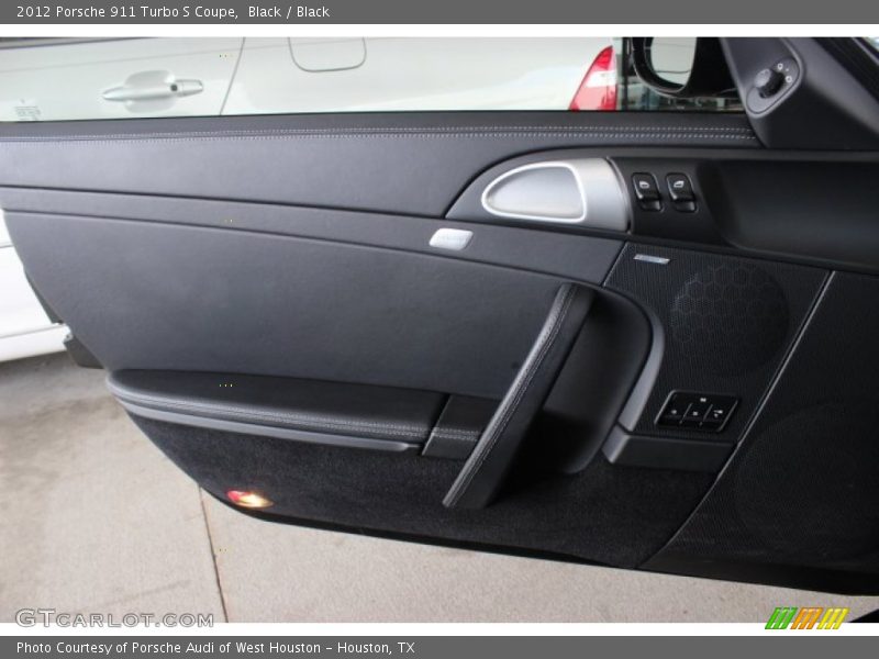 Black / Black 2012 Porsche 911 Turbo S Coupe