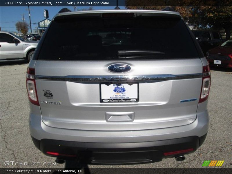 Ingot Silver / Medium Light Stone 2014 Ford Explorer Limited