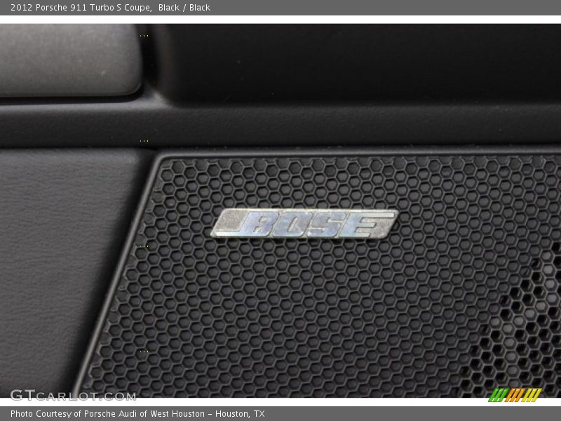 Black / Black 2012 Porsche 911 Turbo S Coupe