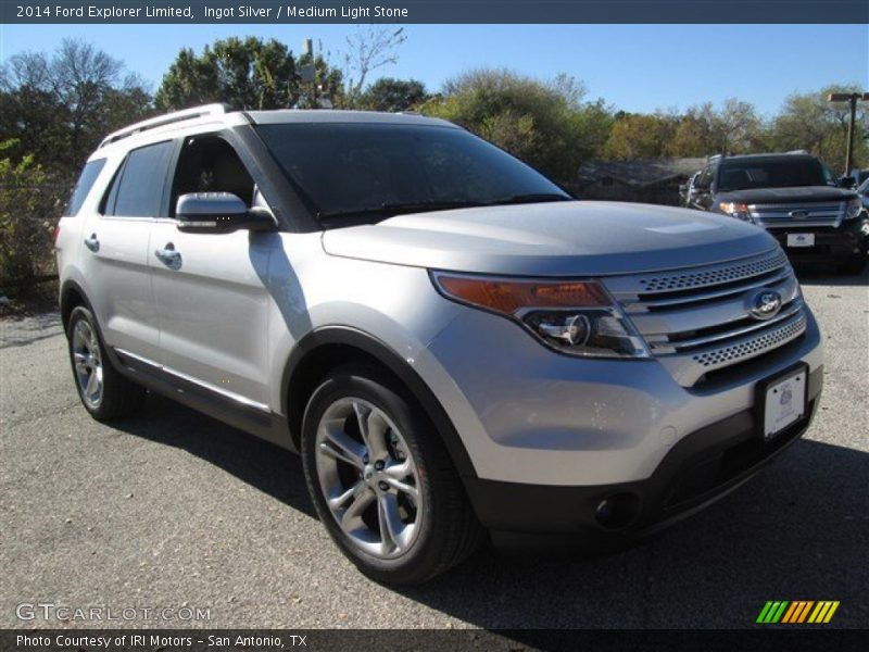 Ingot Silver / Medium Light Stone 2014 Ford Explorer Limited