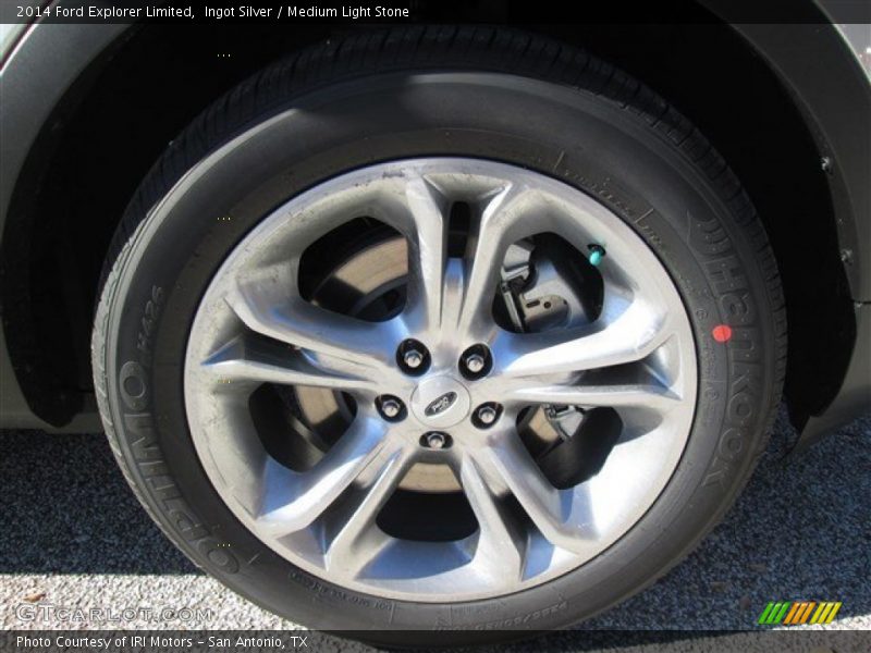 Ingot Silver / Medium Light Stone 2014 Ford Explorer Limited