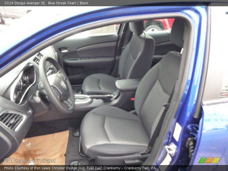 Blue Streak Pearl / Black 2014 Dodge Avenger SE