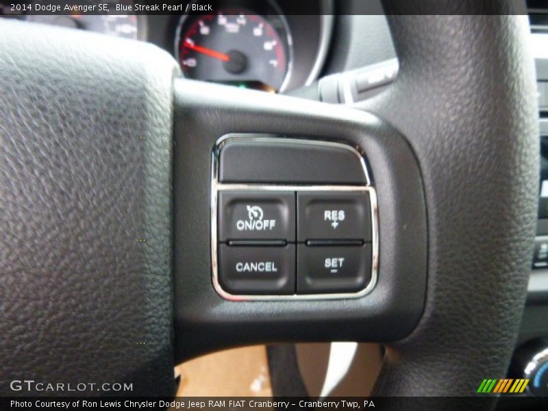 Blue Streak Pearl / Black 2014 Dodge Avenger SE