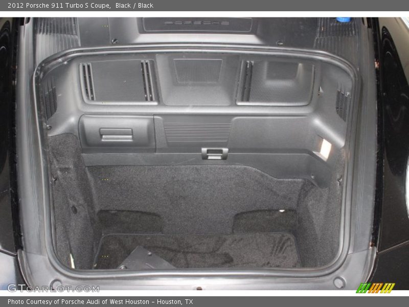 Black / Black 2012 Porsche 911 Turbo S Coupe