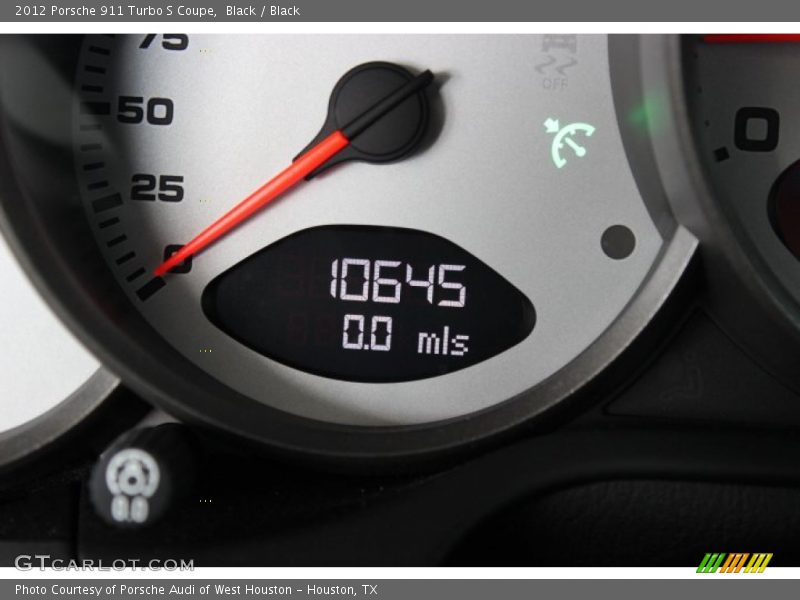 Black / Black 2012 Porsche 911 Turbo S Coupe