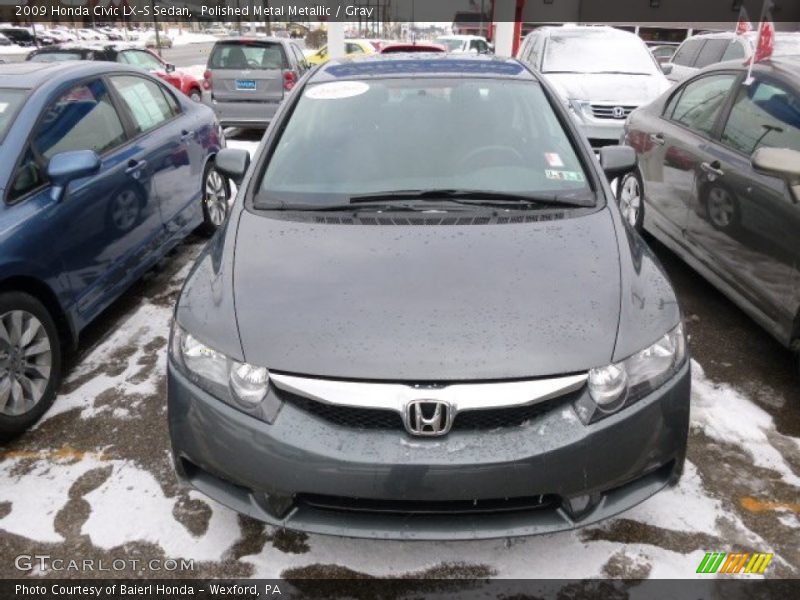 Polished Metal Metallic / Gray 2009 Honda Civic LX-S Sedan