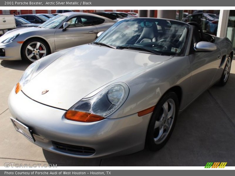 Arctic Silver Metallic / Black 2001 Porsche Boxster
