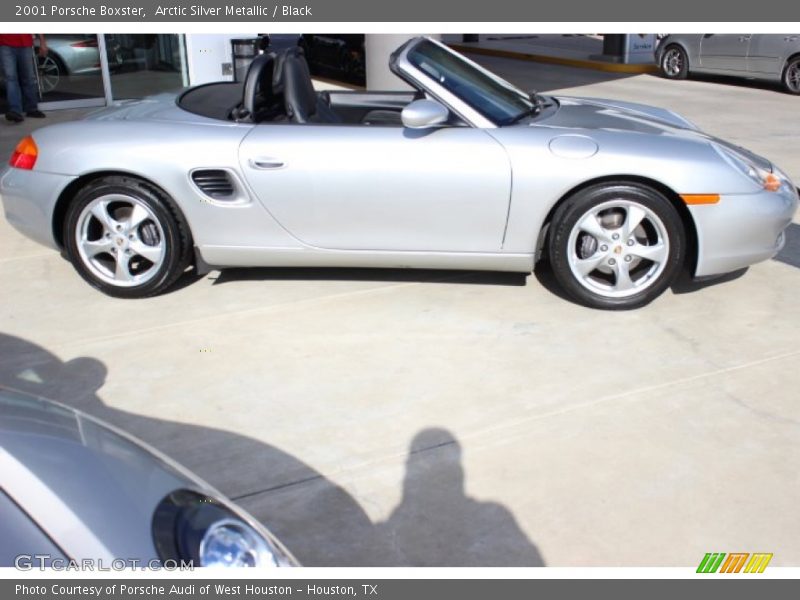 Arctic Silver Metallic / Black 2001 Porsche Boxster