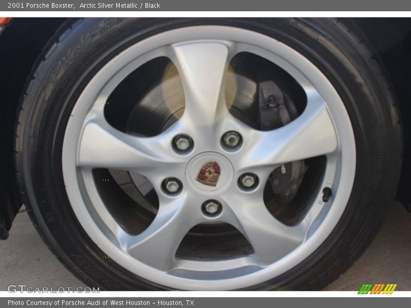 Arctic Silver Metallic / Black 2001 Porsche Boxster