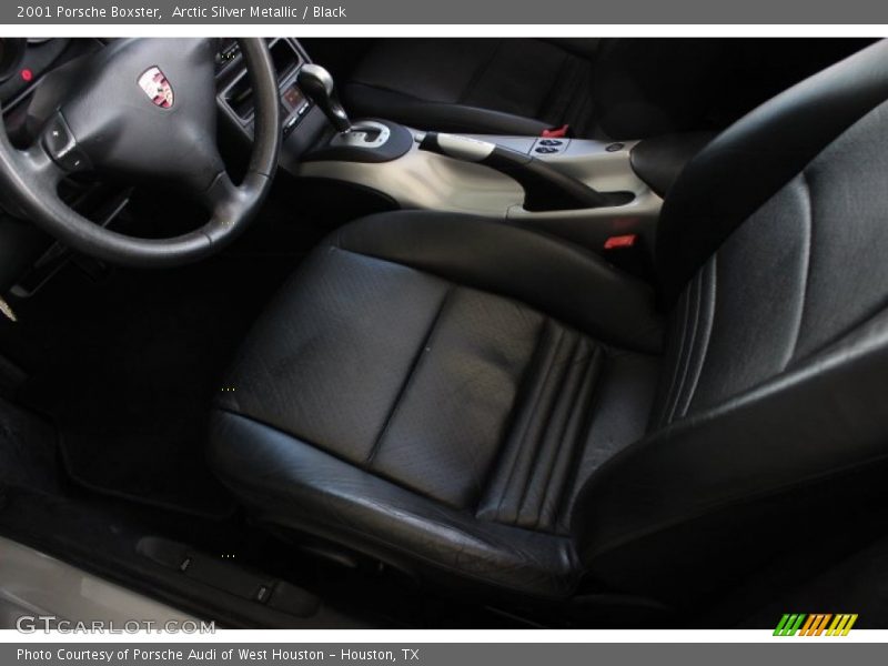 Arctic Silver Metallic / Black 2001 Porsche Boxster