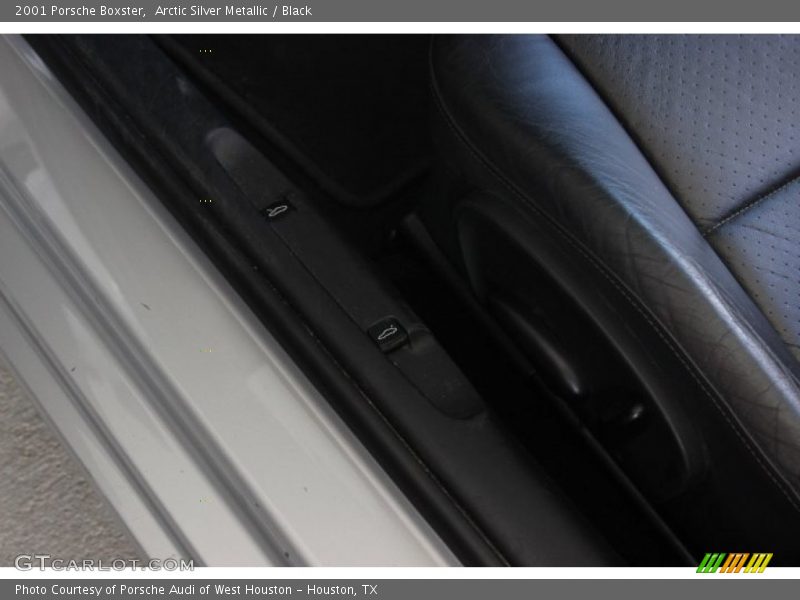 Arctic Silver Metallic / Black 2001 Porsche Boxster