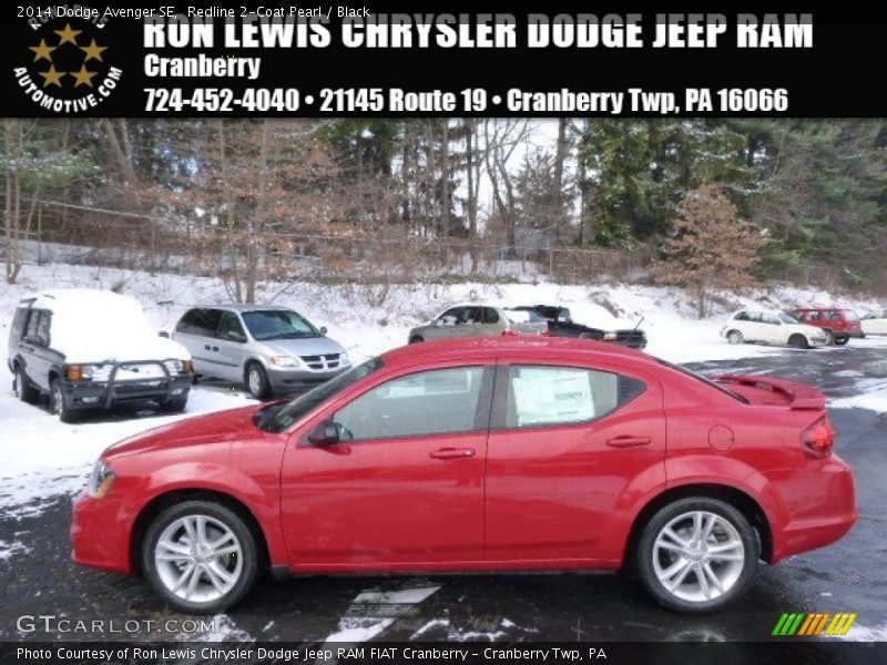 Redline 2-Coat Pearl / Black 2014 Dodge Avenger SE