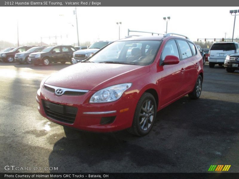 Volcanic Red / Beige 2012 Hyundai Elantra SE Touring