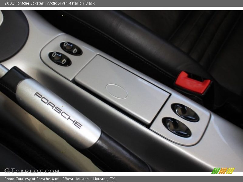 Arctic Silver Metallic / Black 2001 Porsche Boxster