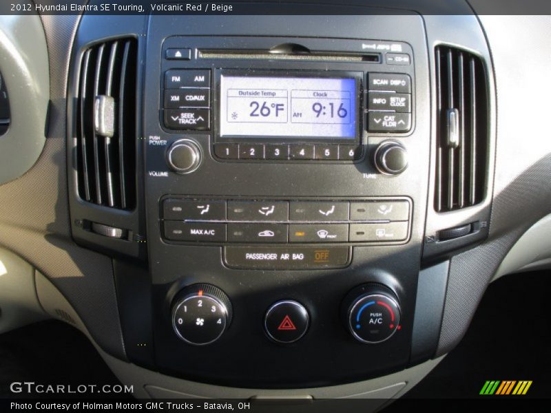 Volcanic Red / Beige 2012 Hyundai Elantra SE Touring