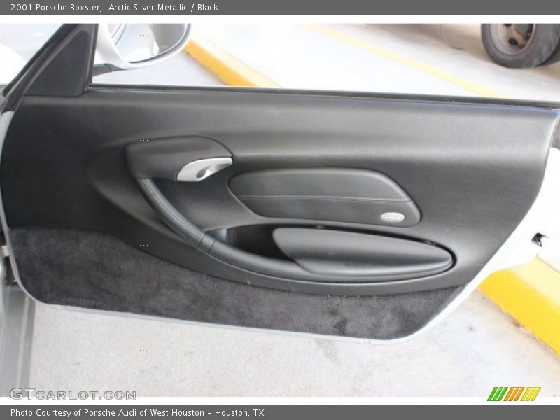 Arctic Silver Metallic / Black 2001 Porsche Boxster