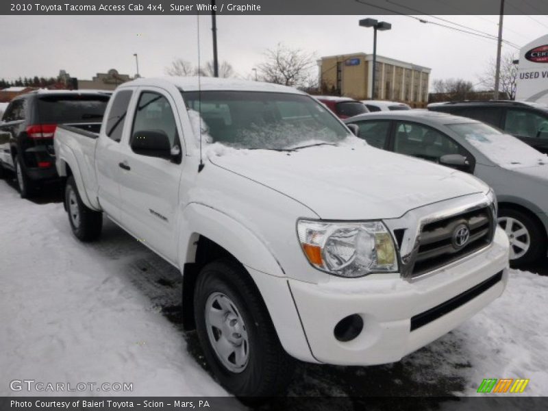 Super White / Graphite 2010 Toyota Tacoma Access Cab 4x4