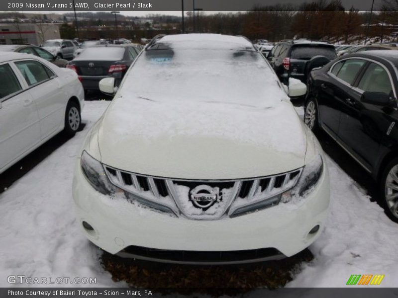 Glacier Pearl / Black 2009 Nissan Murano S AWD