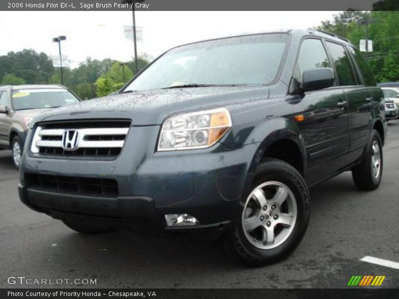 Sage Brush Pearl / Gray 2006 Honda Pilot EX-L