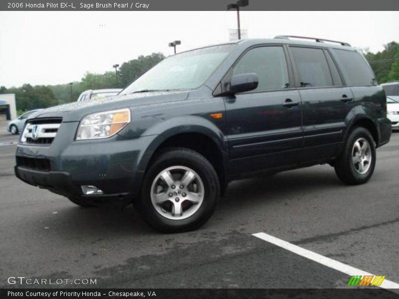 Sage Brush Pearl / Gray 2006 Honda Pilot EX-L