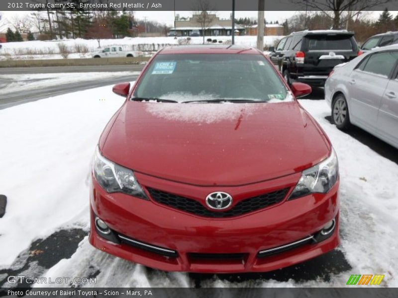 Barcelona Red Metallic / Ash 2012 Toyota Camry SE