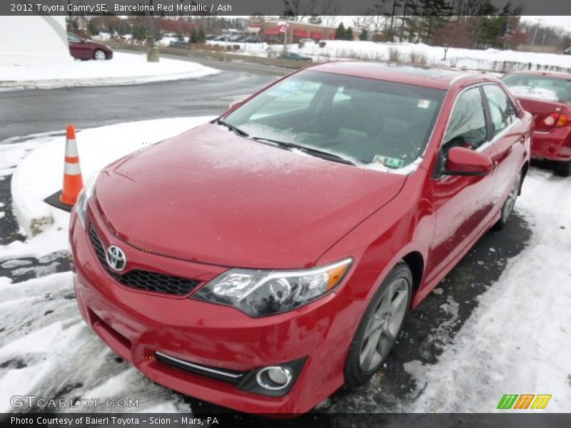 Barcelona Red Metallic / Ash 2012 Toyota Camry SE