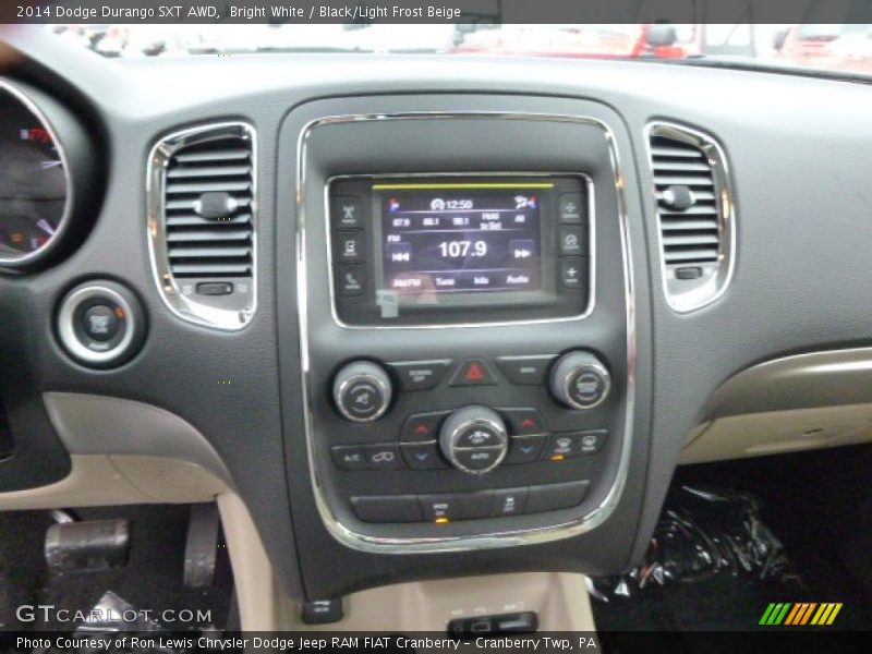 Bright White / Black/Light Frost Beige 2014 Dodge Durango SXT AWD