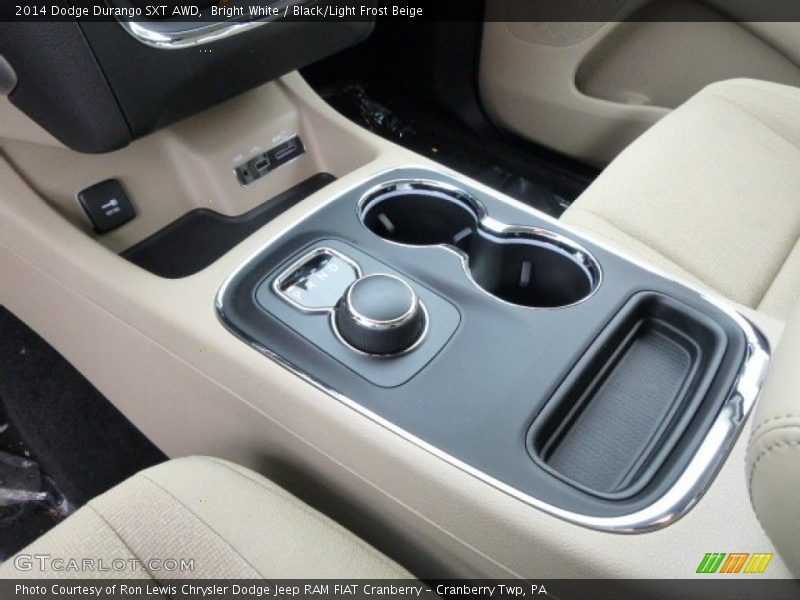 Bright White / Black/Light Frost Beige 2014 Dodge Durango SXT AWD