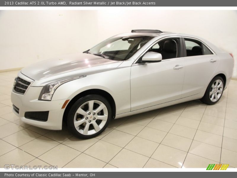 Radiant Silver Metallic / Jet Black/Jet Black Accents 2013 Cadillac ATS 2.0L Turbo AWD