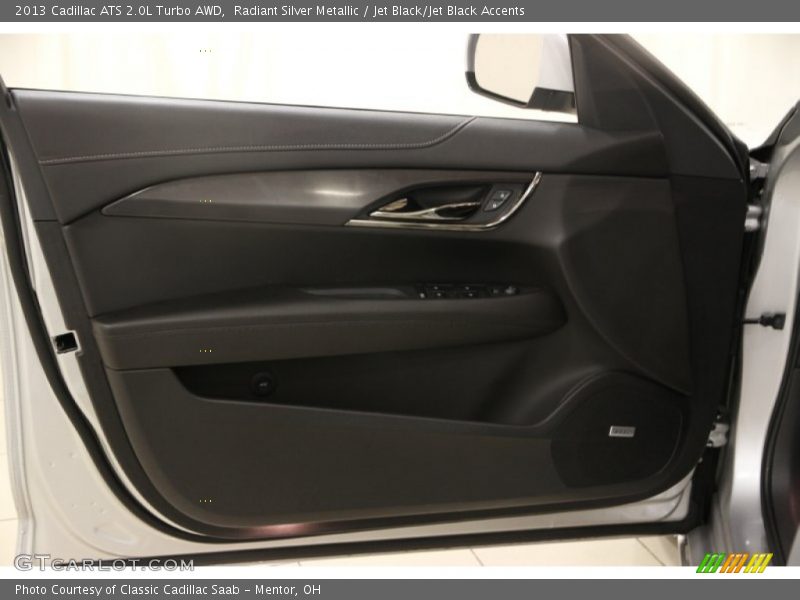 Radiant Silver Metallic / Jet Black/Jet Black Accents 2013 Cadillac ATS 2.0L Turbo AWD