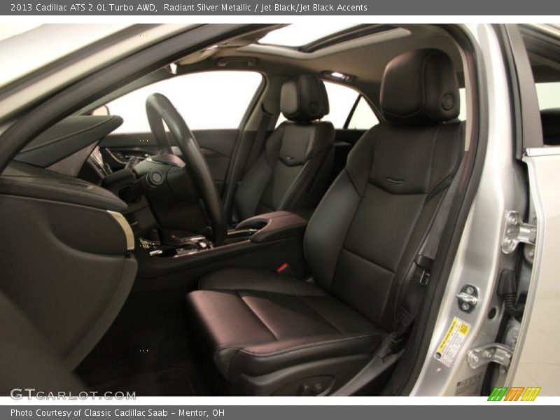 Radiant Silver Metallic / Jet Black/Jet Black Accents 2013 Cadillac ATS 2.0L Turbo AWD