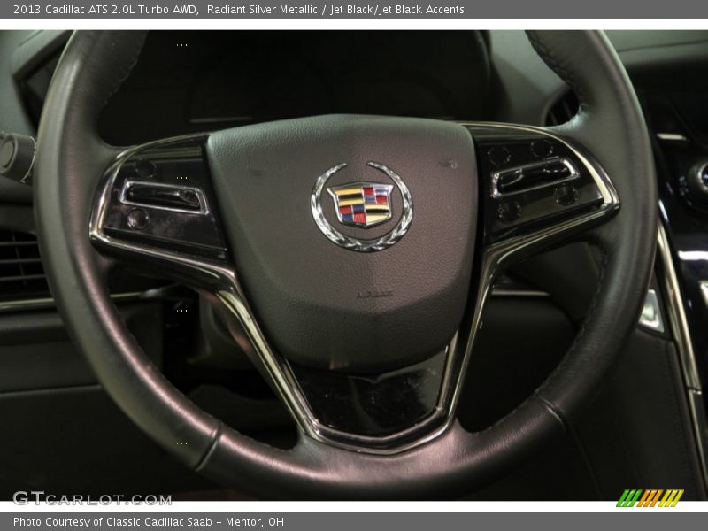 Radiant Silver Metallic / Jet Black/Jet Black Accents 2013 Cadillac ATS 2.0L Turbo AWD
