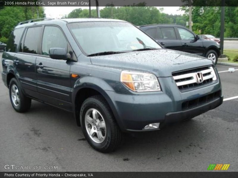 Sage Brush Pearl / Gray 2006 Honda Pilot EX-L