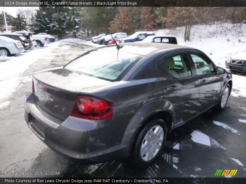 Granite Crystal Metallic / Black/Light Frost Beige 2014 Dodge Avenger SE