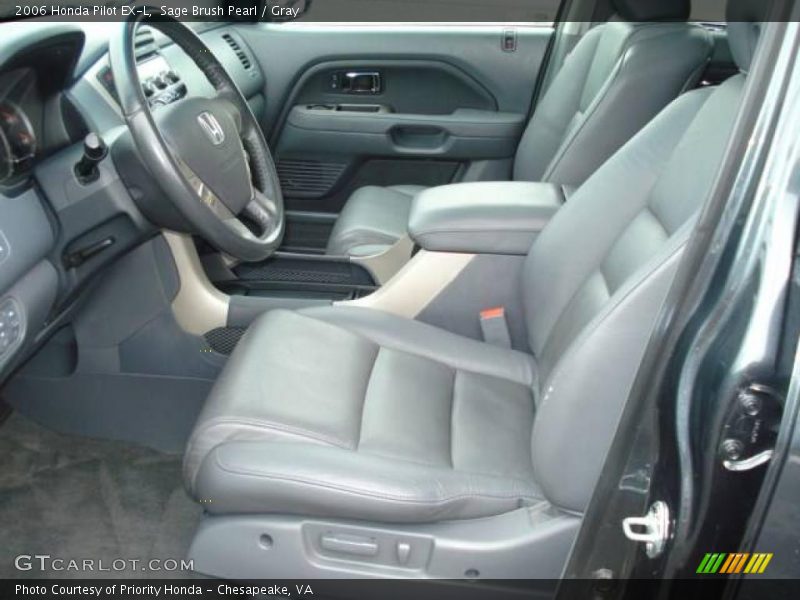 Sage Brush Pearl / Gray 2006 Honda Pilot EX-L