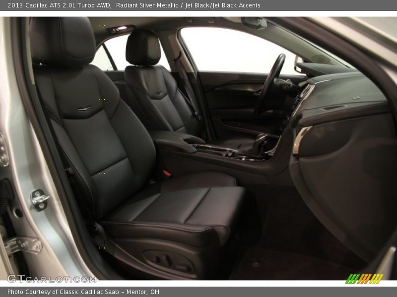Radiant Silver Metallic / Jet Black/Jet Black Accents 2013 Cadillac ATS 2.0L Turbo AWD
