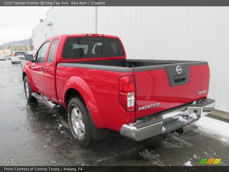 Red Alert / Graphite 2007 Nissan Frontier SE King Cab 4x4