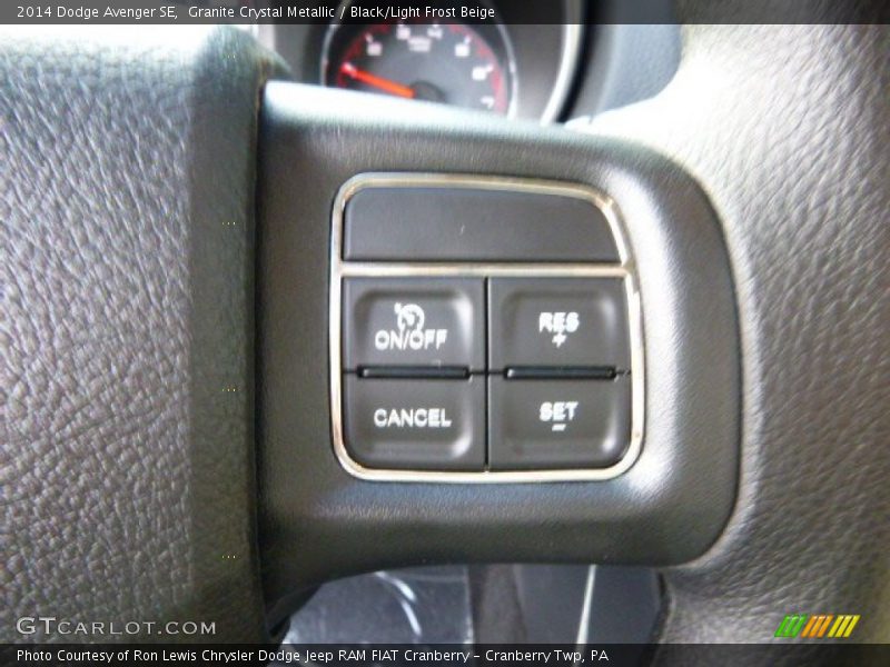 Granite Crystal Metallic / Black/Light Frost Beige 2014 Dodge Avenger SE