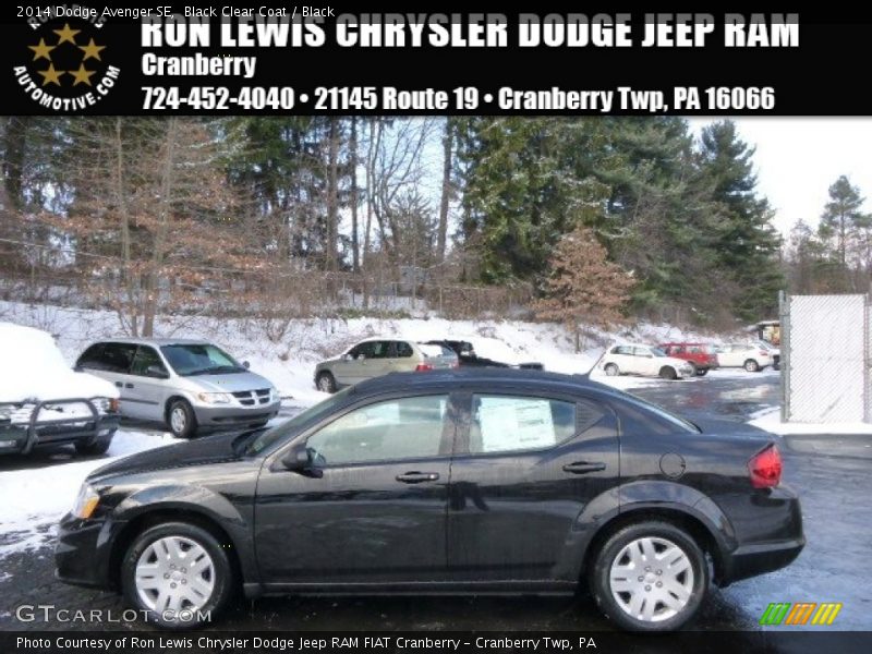 Black Clear Coat / Black 2014 Dodge Avenger SE