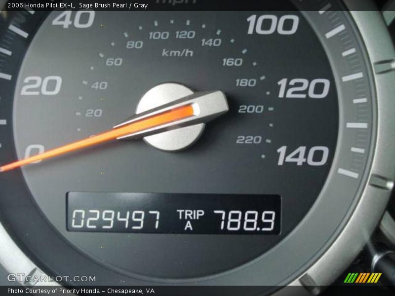 Sage Brush Pearl / Gray 2006 Honda Pilot EX-L