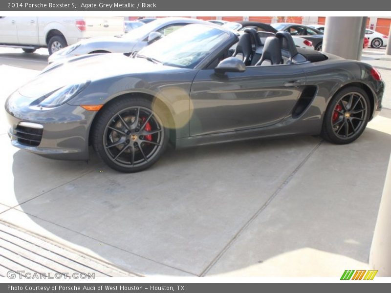 Agate Grey Metallic / Black 2014 Porsche Boxster S