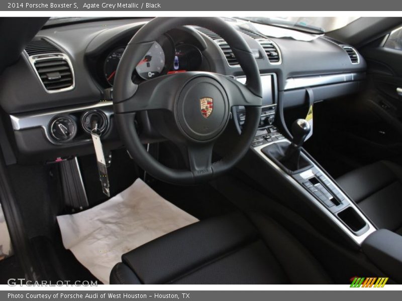 Agate Grey Metallic / Black 2014 Porsche Boxster S