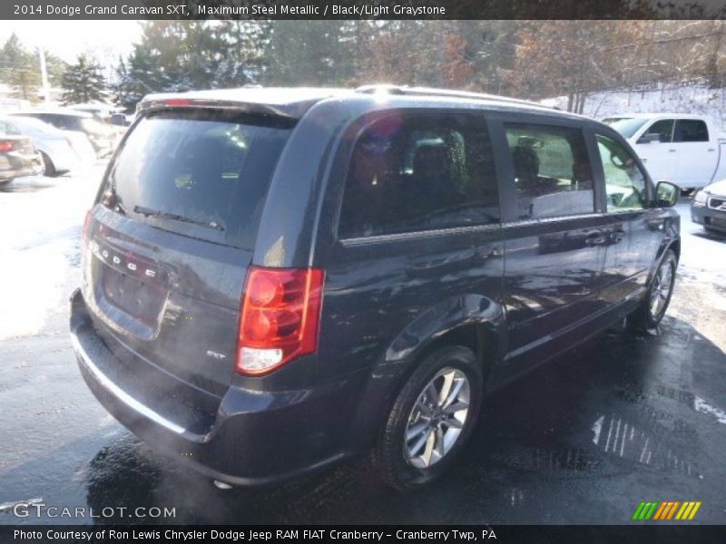 Maximum Steel Metallic / Black/Light Graystone 2014 Dodge Grand Caravan SXT