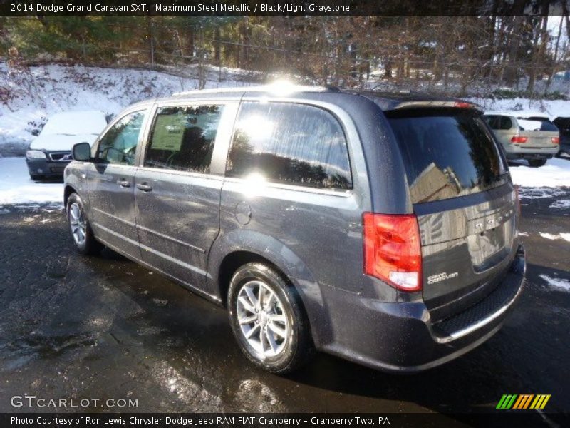 Maximum Steel Metallic / Black/Light Graystone 2014 Dodge Grand Caravan SXT